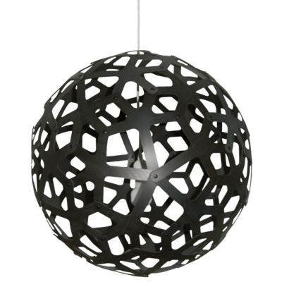 Coral Stained Black Pendant by David Trubridge Design - Starlight Lighting USA and Canada